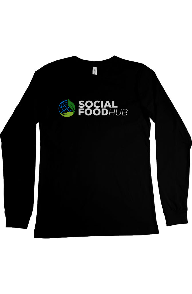 Adult Unisex Fit Long Sleeve black w/logo/sleeve 