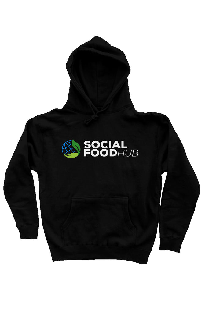 Adult Unisex Fit heavyweight pullover hoodie black