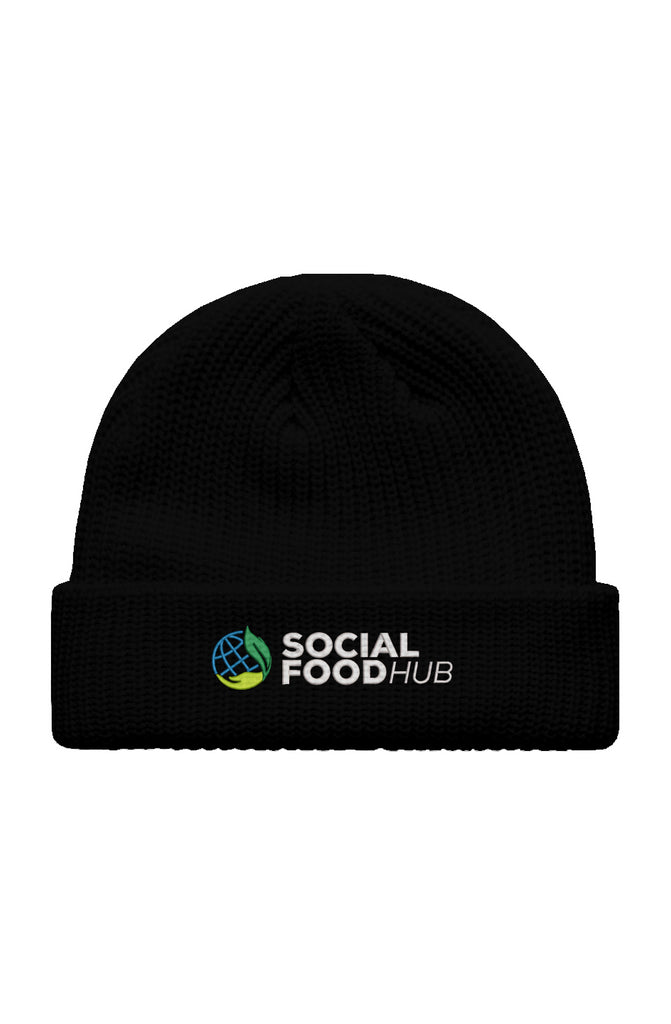 Fisherman Beanie black w/Logo 