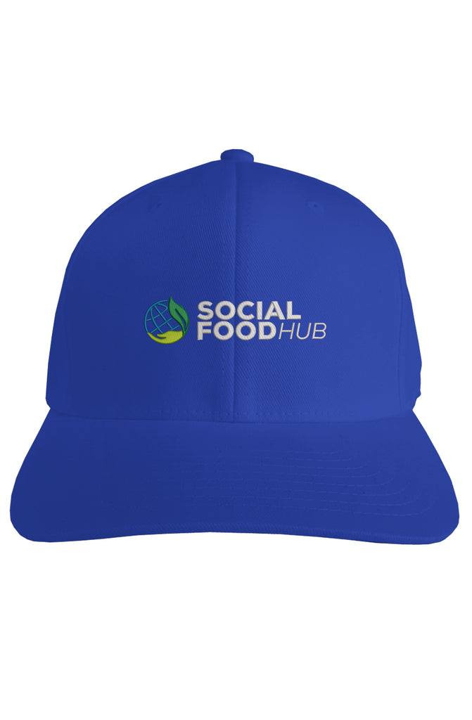 Fitted Royal Blue Cap w/Logo