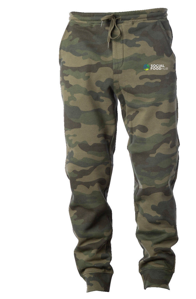 Men's Camo Joggers w/Logo