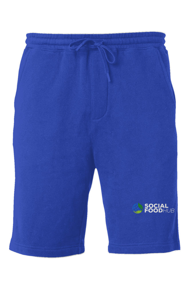 Men's  Mid-weight Fleece Shorts Royal Blue w/Logo