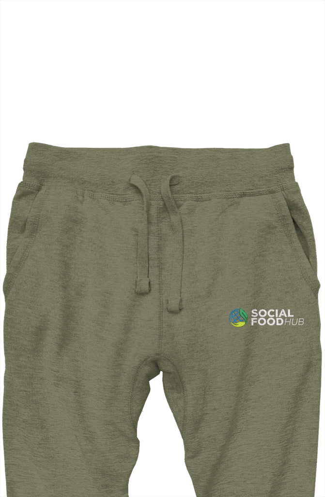 Adult Unisex fit premium joggers Military Green w/