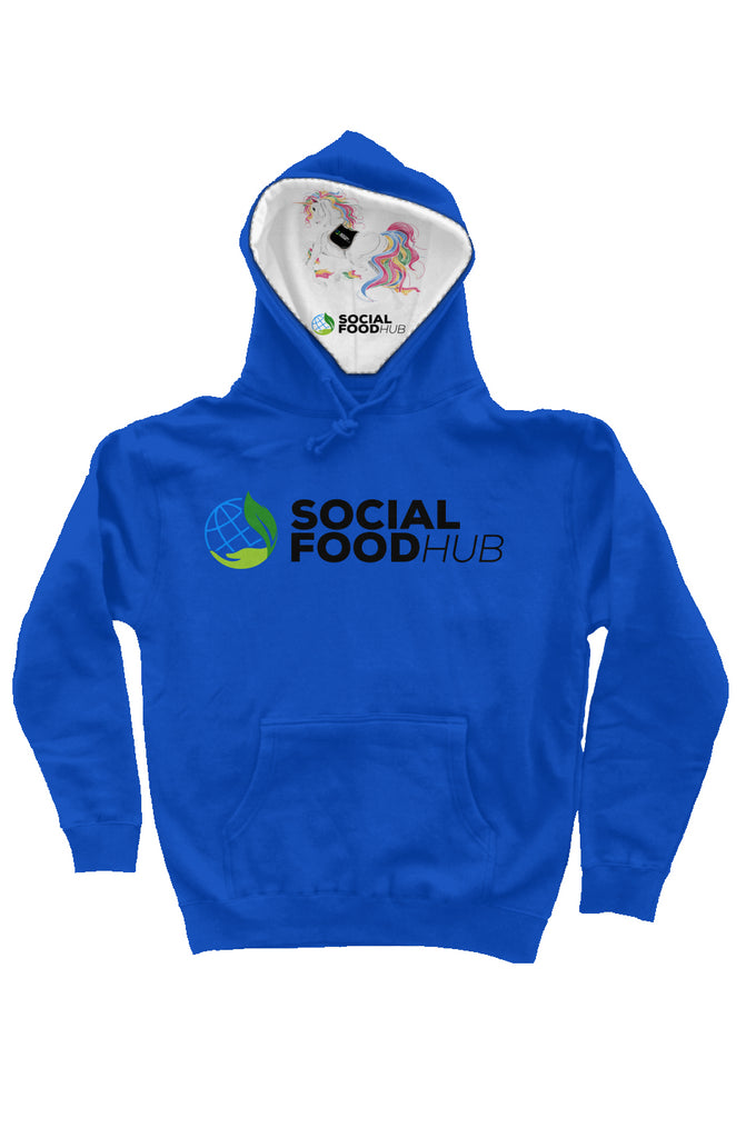 Adult Unisex fit  Mid-weight pullover hoodie Royal