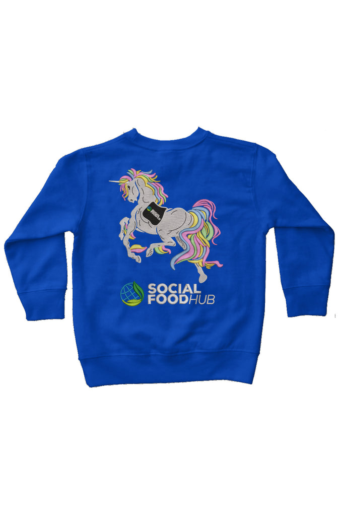 Toddler Unisex Fit Royal Blue fleece sweatshirt Lo