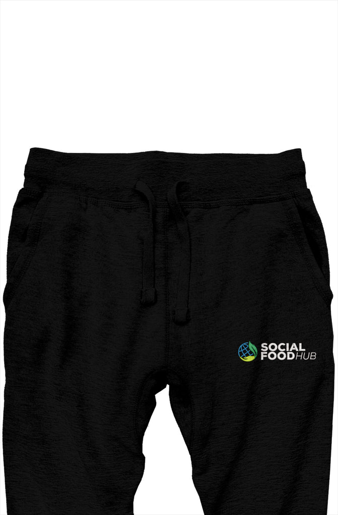 Adult Unisex fit Black premium joggers w/Logo