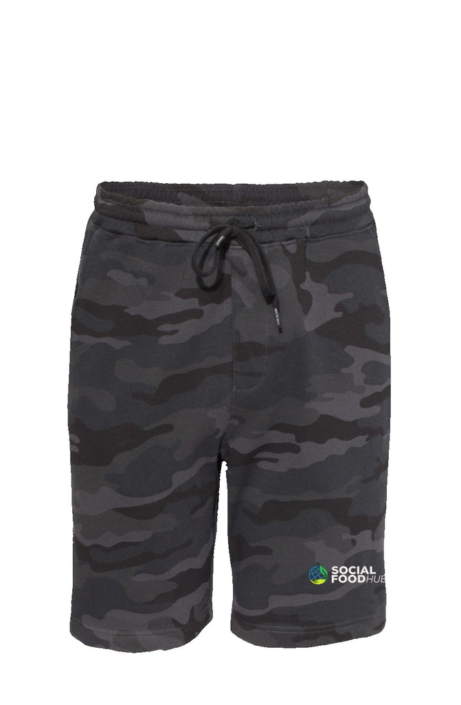 Men's Black Camo Shorts w/Logo