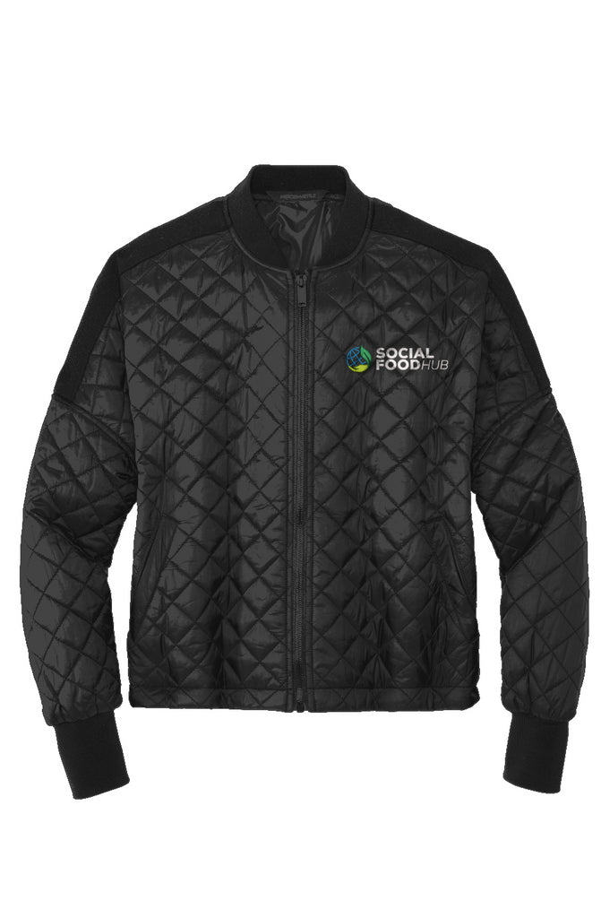 Women&amp;#39;s Boxy Quilted Jacket Black