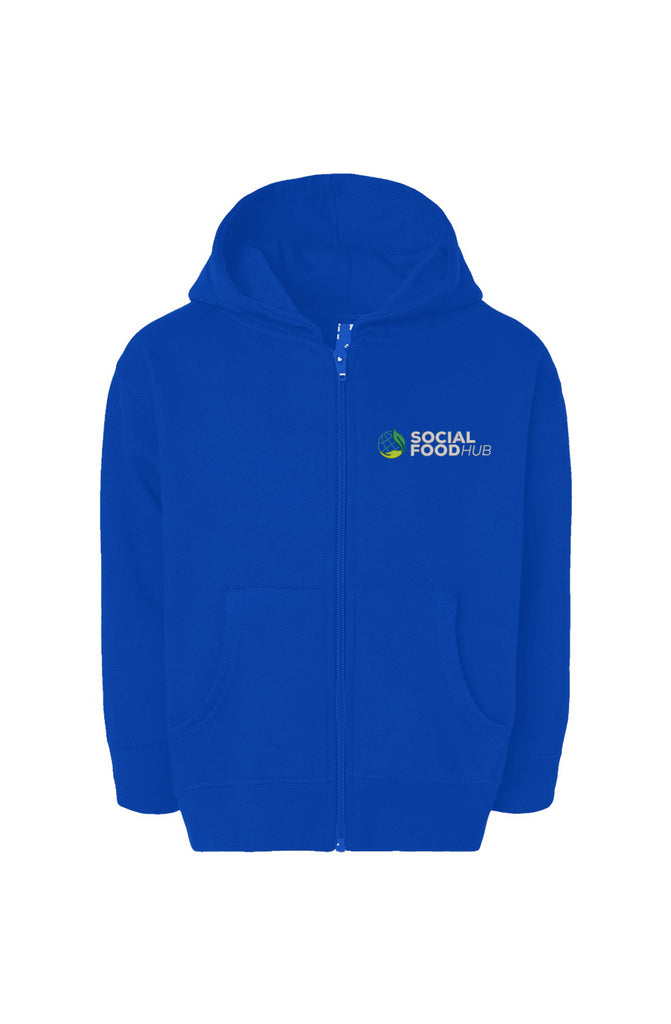 Toddler UNISEX-FIT Full-Zip Fleece Hoodie Royal Bl