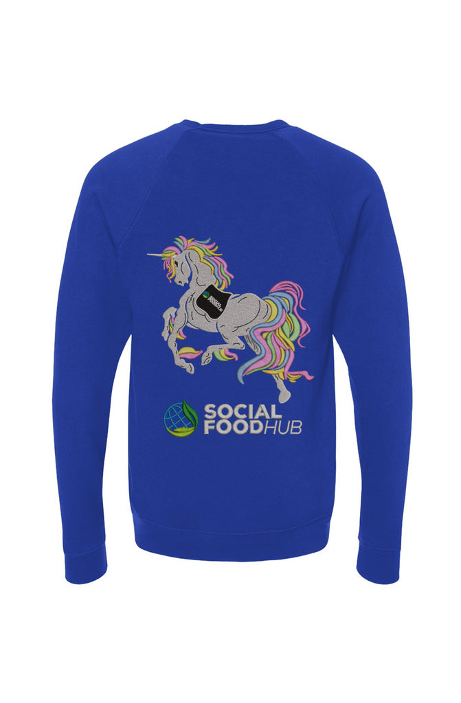 Adult Unisex Fit Long Sleeve Crewneck Royal Blue